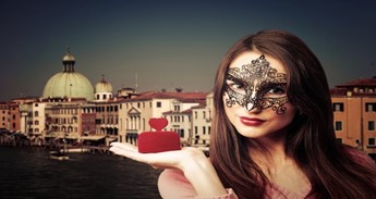 A Woman in a Venetian Mask