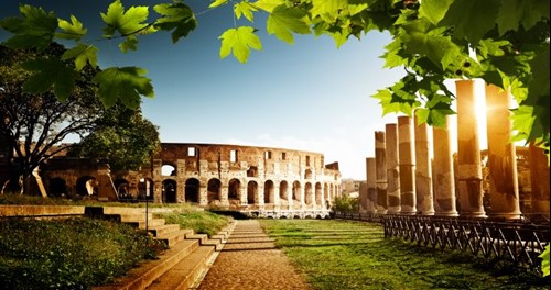 Rome Colosseum in the sun