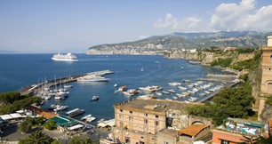 An areal view of Sorrento coast